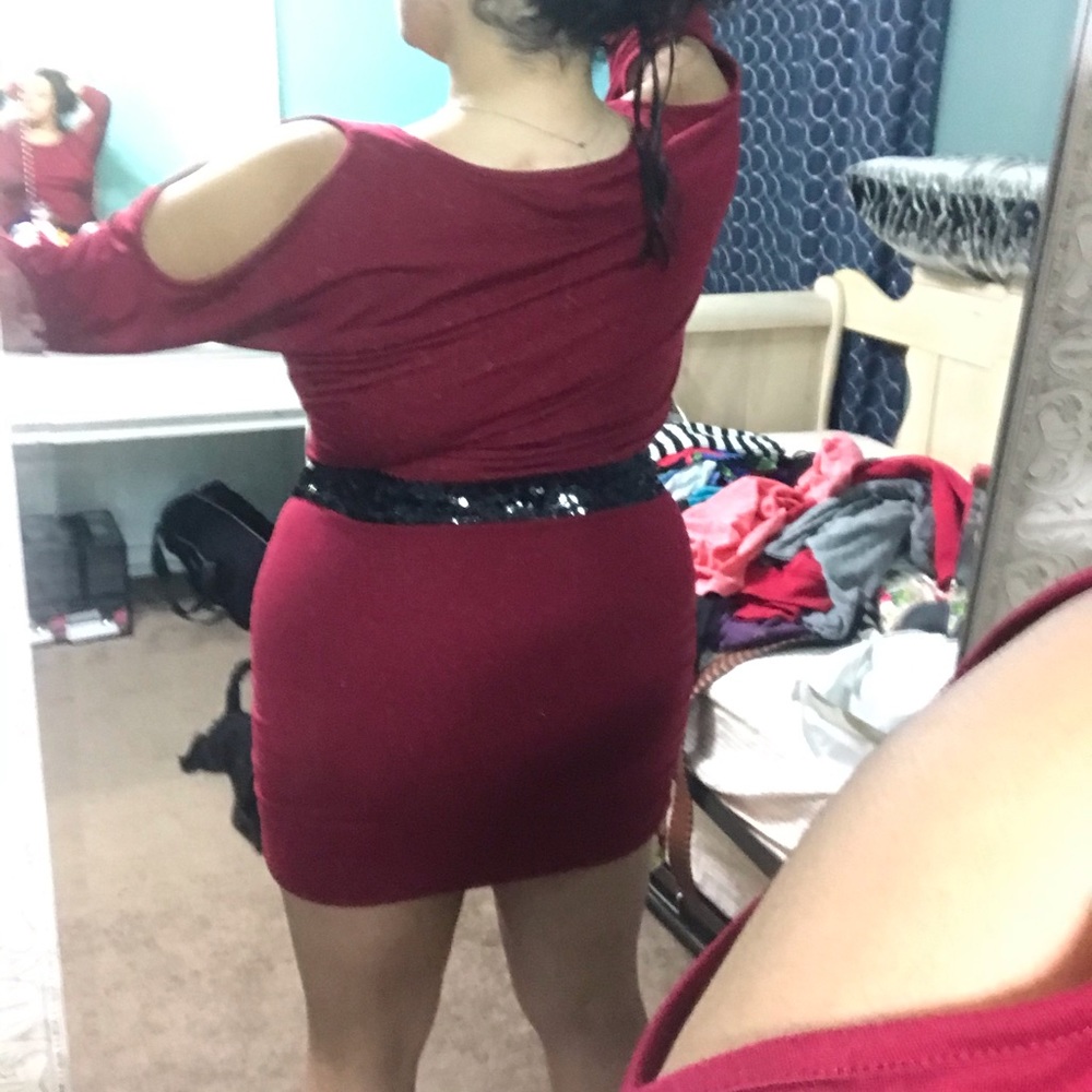 Maroon dress